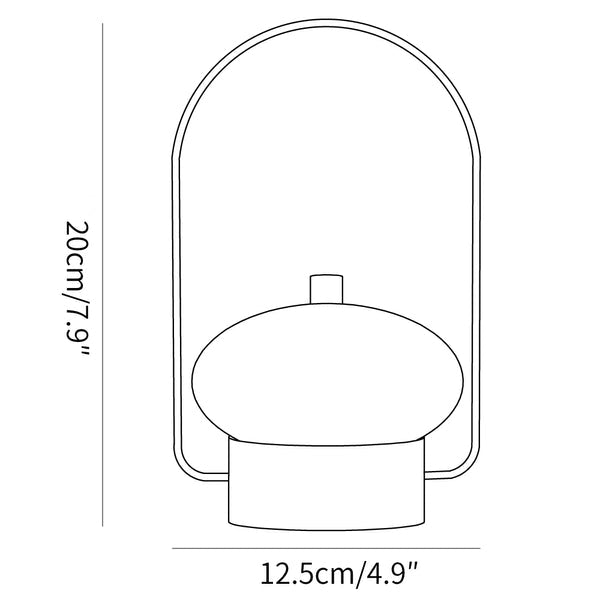 Lampe extérieure portable rétro