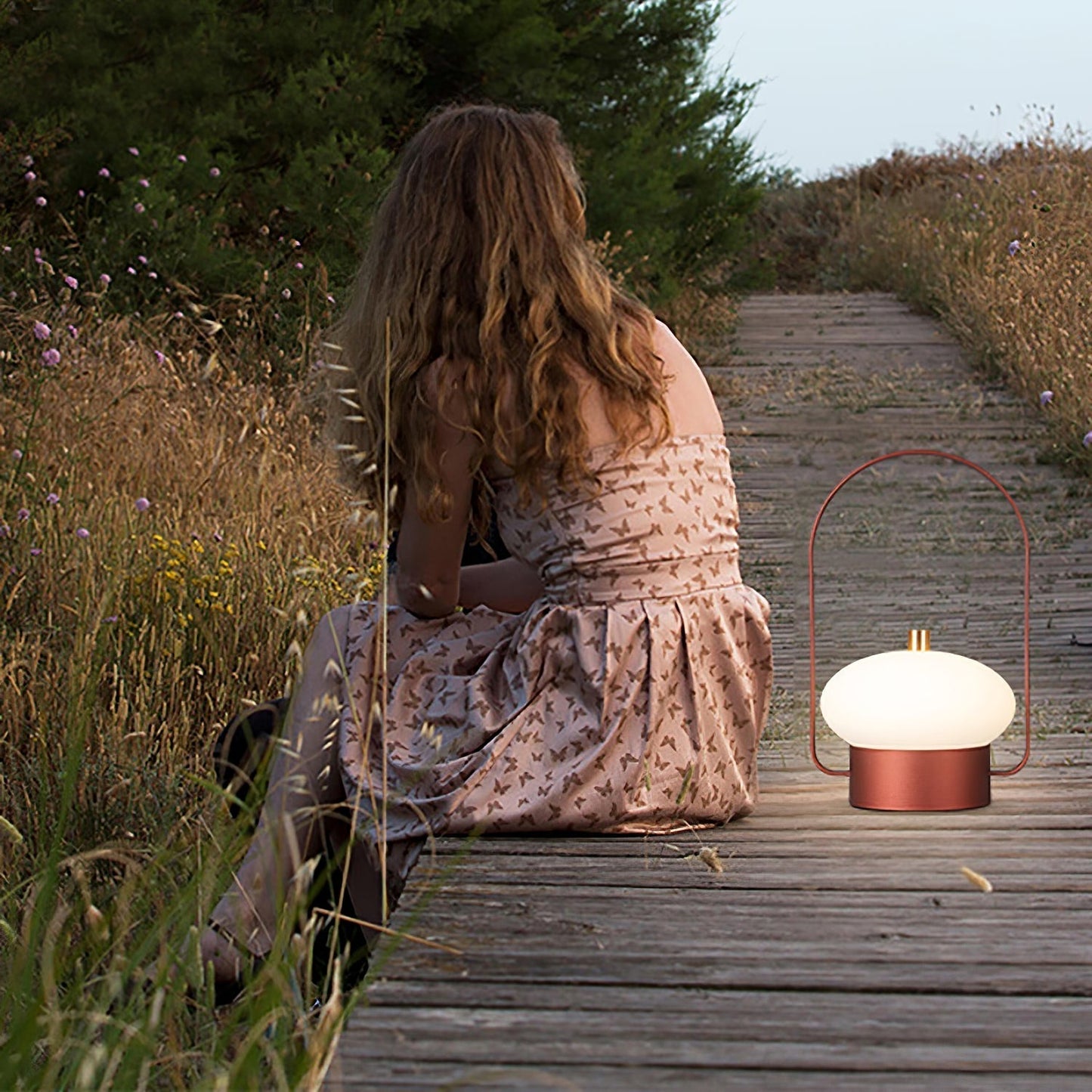 Lampe extérieure portable rétro
