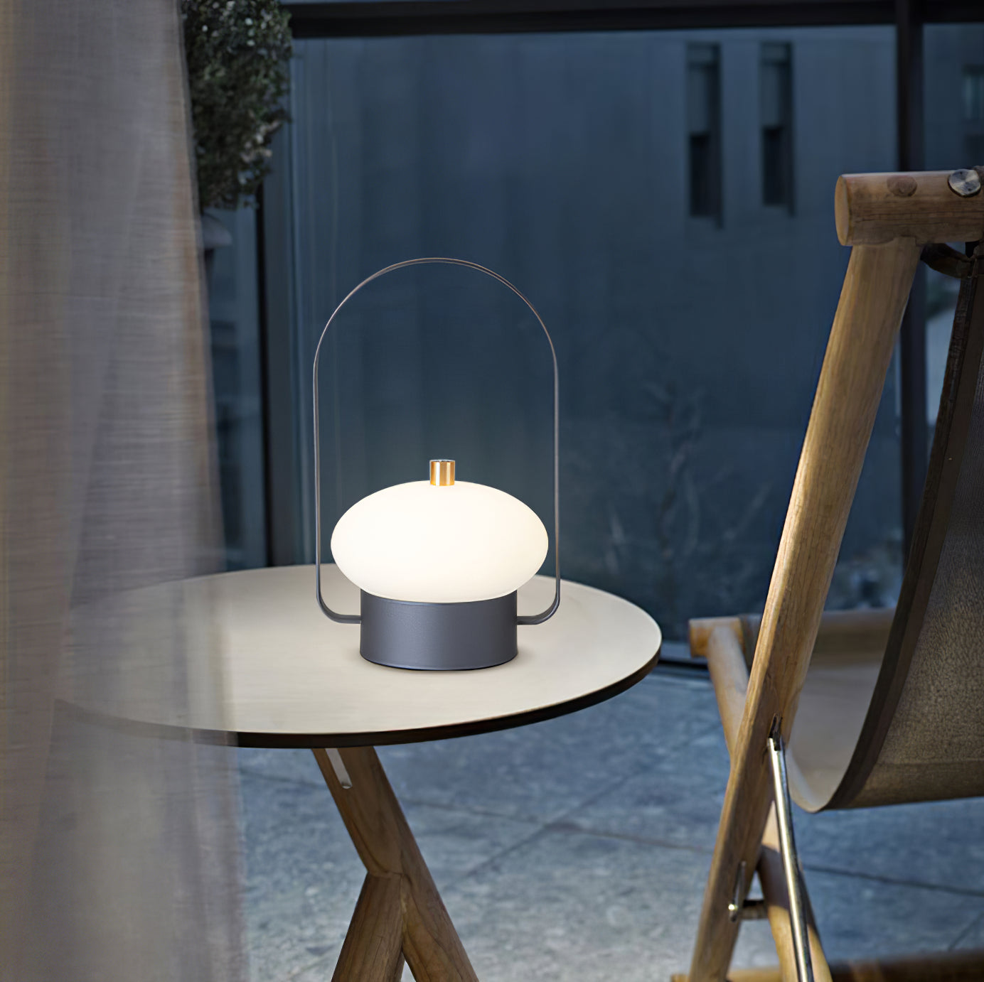 Lampe extérieure portable rétro