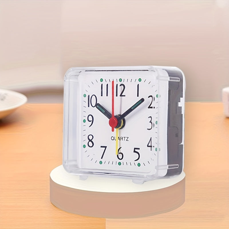TimeSquare – Réveil Minimaliste Blanc pour Bureau & Chambre à coucher