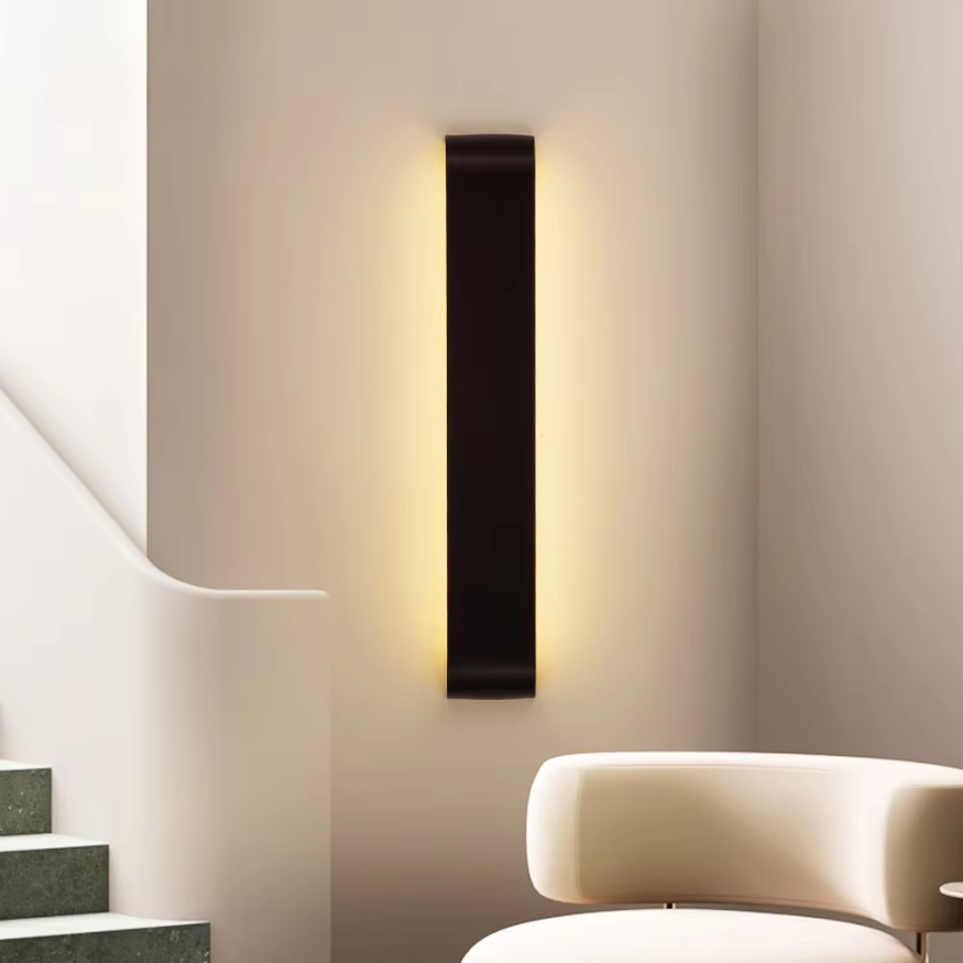 Applique murale LED nordique - Applique murale intérieure en aluminium brossé moderne