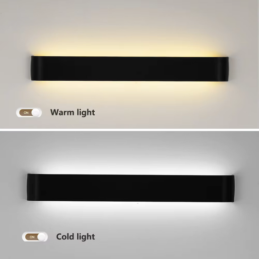 Applique murale LED nordique - Applique murale intérieure en aluminium brossé moderne