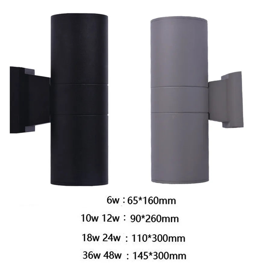 Floroux - Lampe murale extérieure en aluminium
