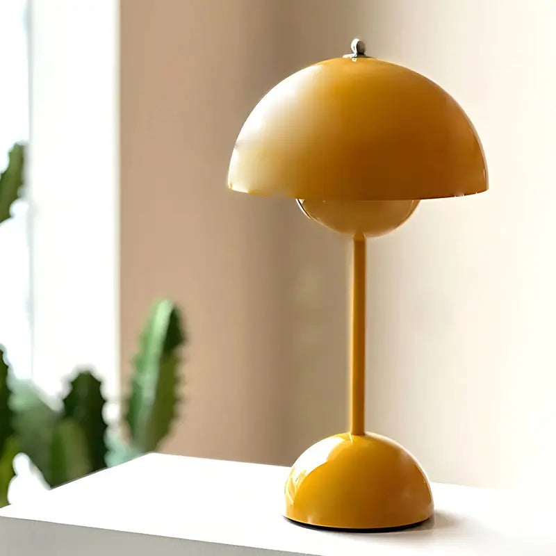 LumiFleur - Lampe de Table Rechargeable en Pot de Fleurs avec Variateur Tactile