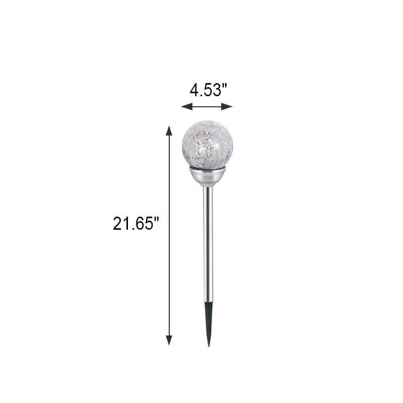 Floroux Solar Garden Light | Lampe à tête ronde LED colorée | Solaire | Lumière de paysage pour pelouses et allées