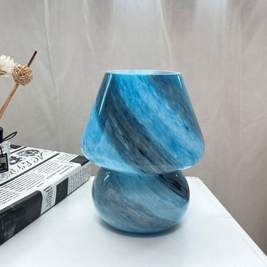 Lampe à champignon en verre design planétaire fait à la main 1 lumière