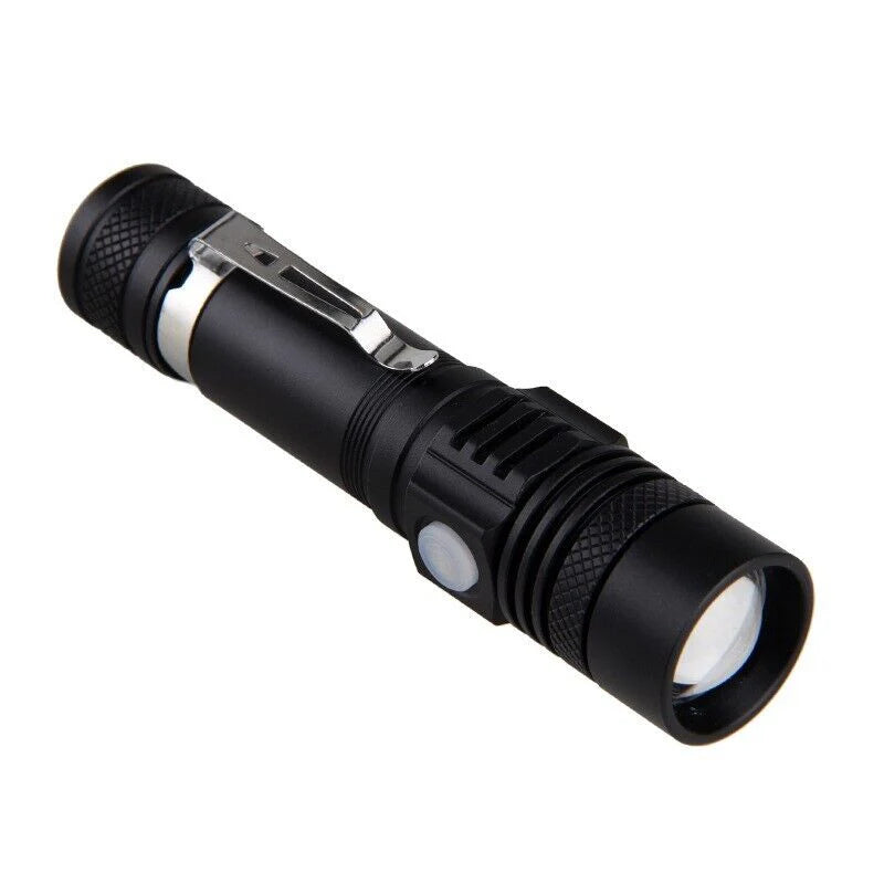 Floroux - Super lumineux 90000LM lampe de poche tactique zoomable avec batterie rechargeable