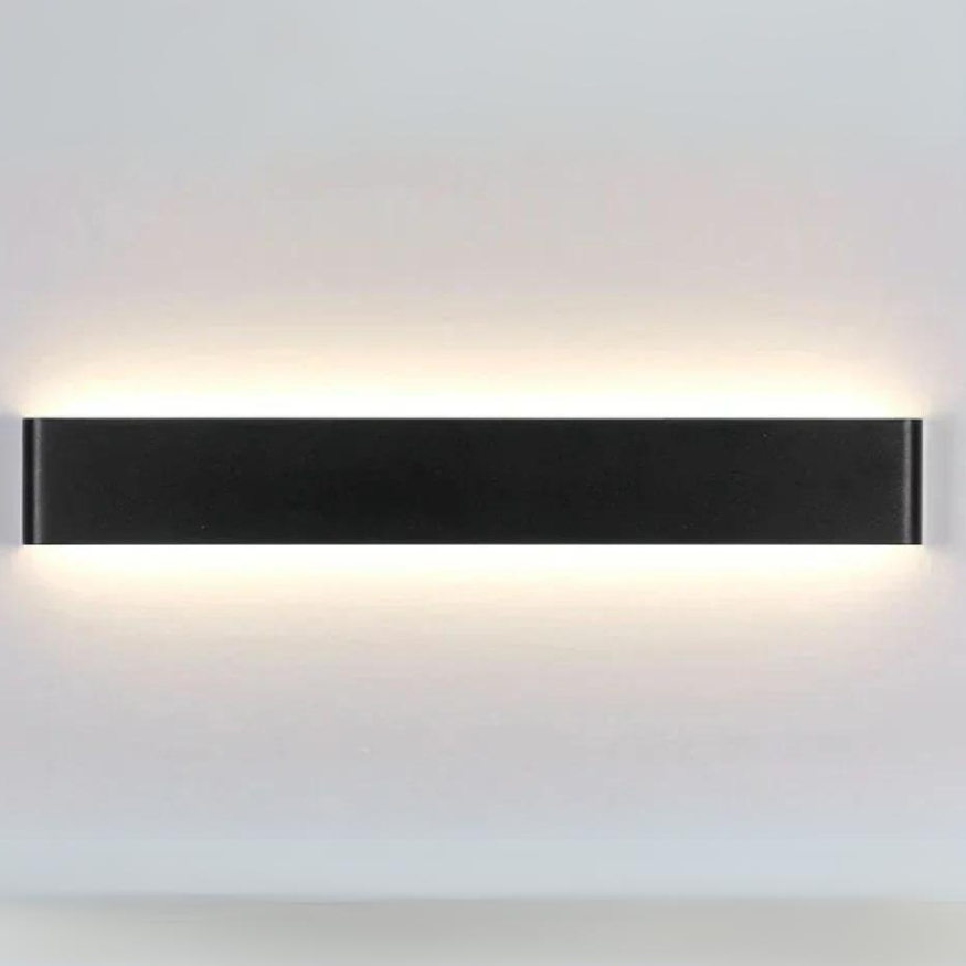 Applique murale LED nordique - Applique murale intérieure en aluminium brossé moderne