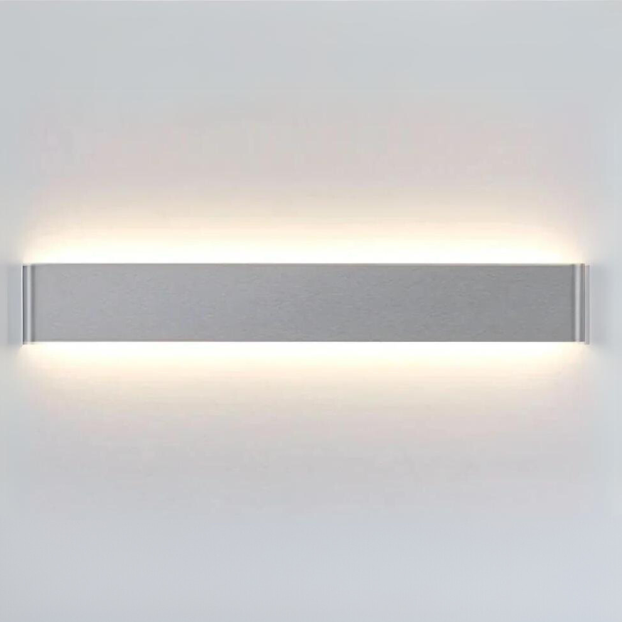 Applique murale LED nordique - Applique murale intérieure en aluminium brossé moderne