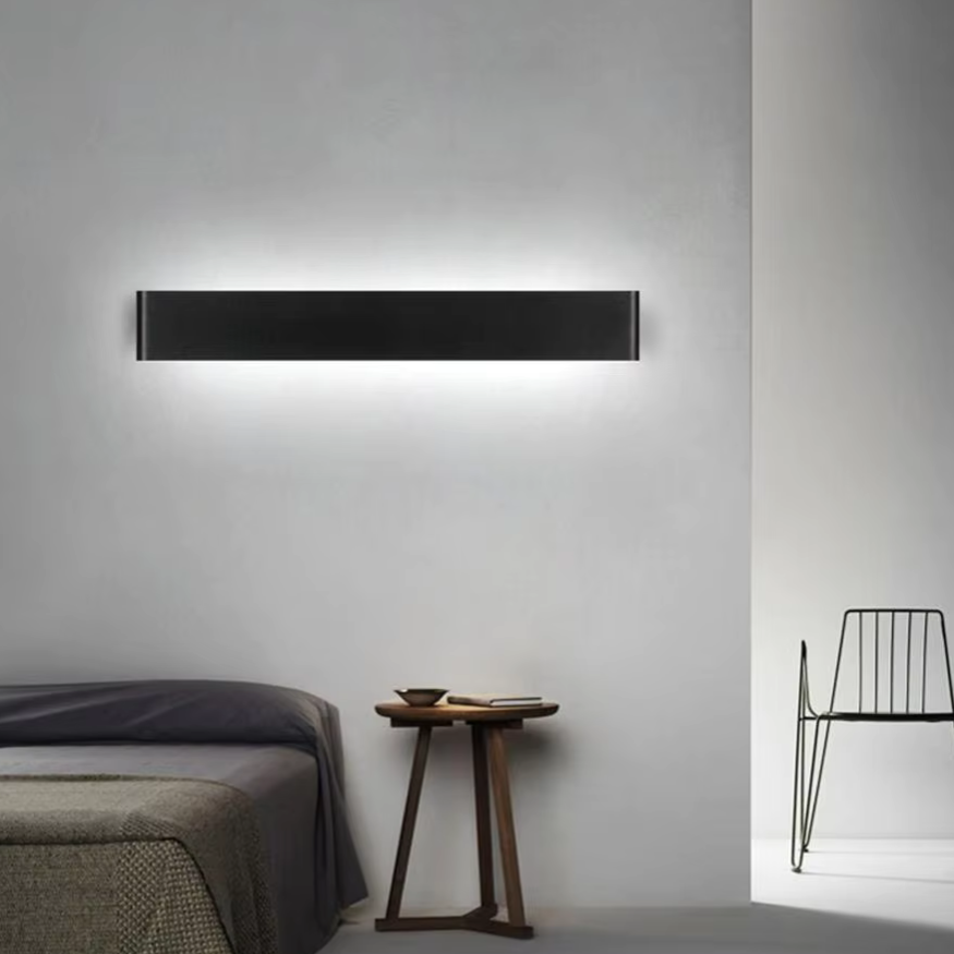 Applique murale LED nordique - Applique murale intérieure en aluminium brossé moderne