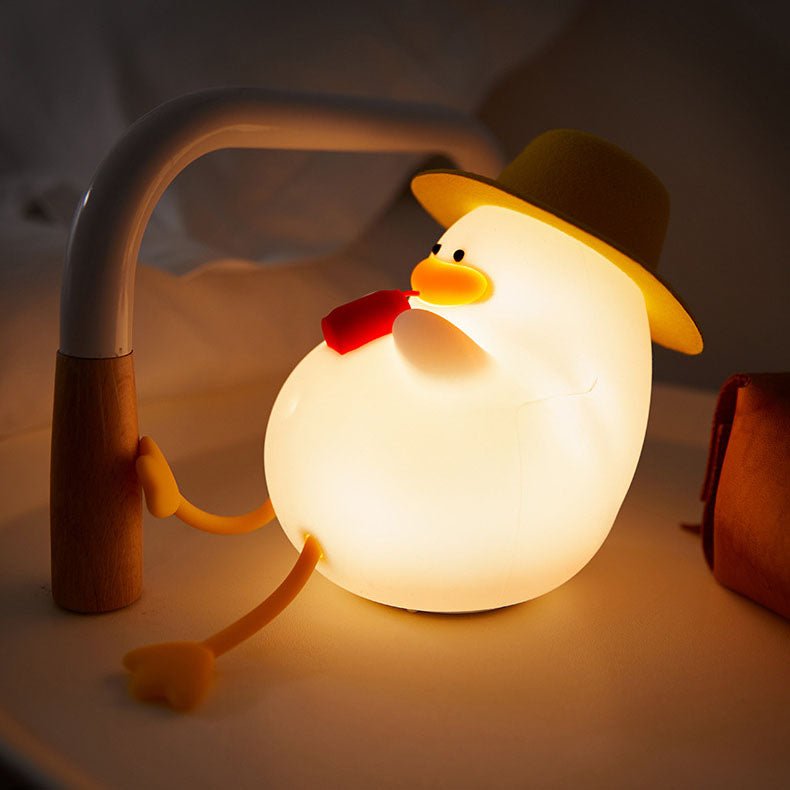 Lampe de nuit LED en silicone Duck