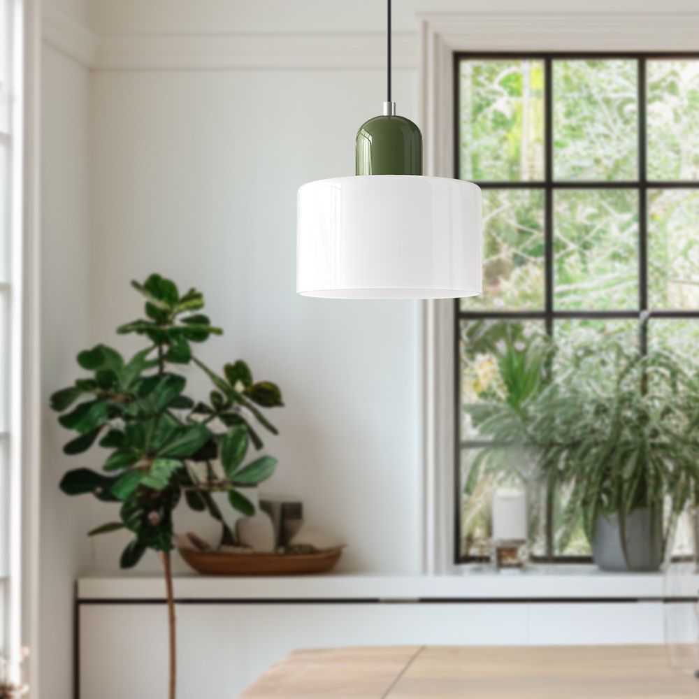 Floroux Glass Suspension | Creative Bauhaus Design | Colorful Accents | Atmospheric Lighting for Dining Room & Living Room