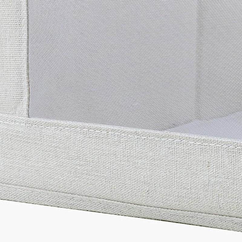 Boîte de rangement en coton avec fenêtre de visualisation