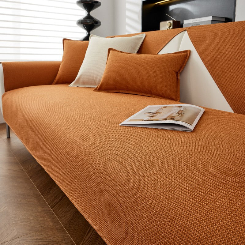 Tissu à motif gaufré Imperméable Housse de canapé/canapé antidérapante