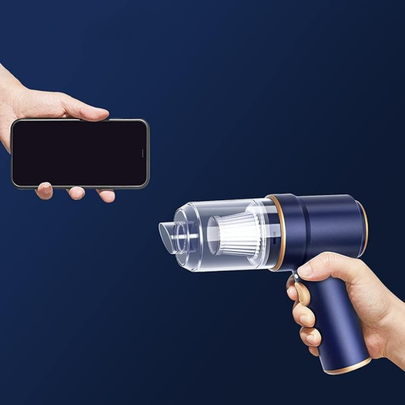 TurboClean | Aspirateur de voiture sans fil puissant 2-en-1