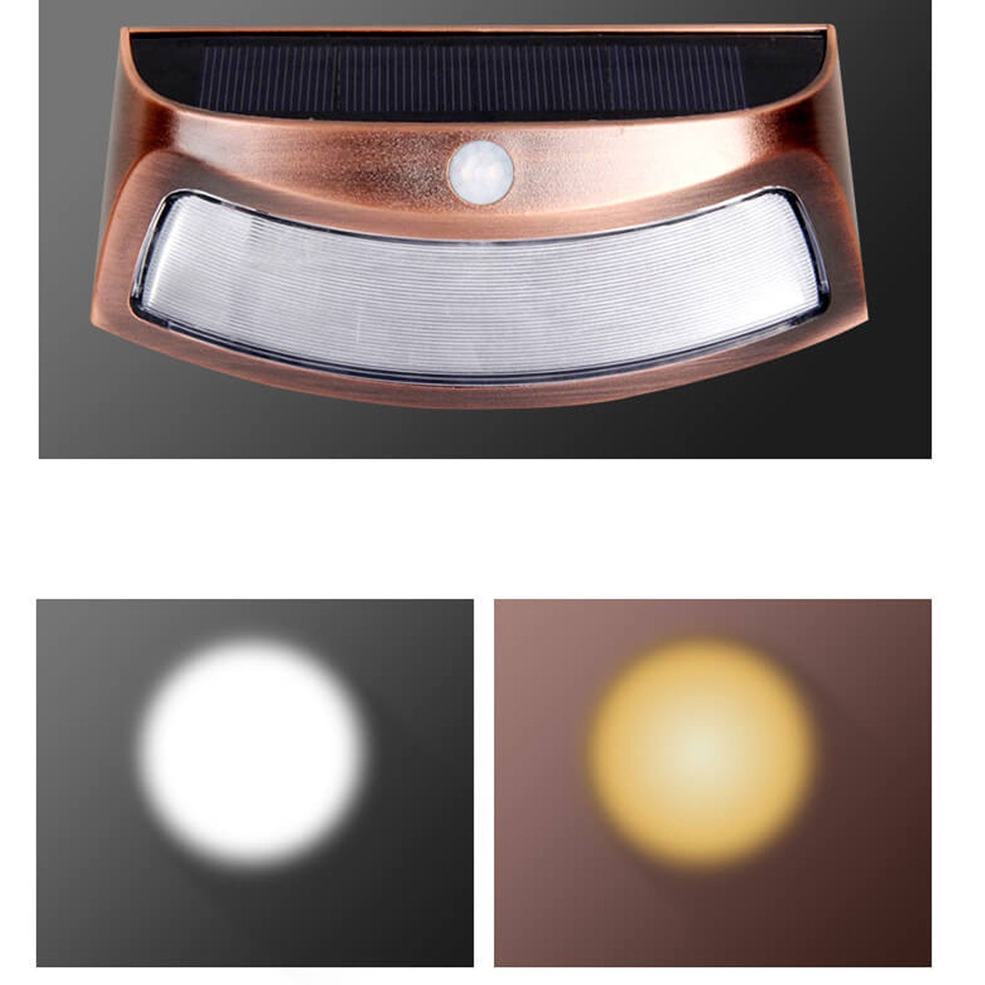 Floroux Lampe murale solaire | Design en forme de trapèze | Fonctionnement solaire | Éclairage extérieur LED