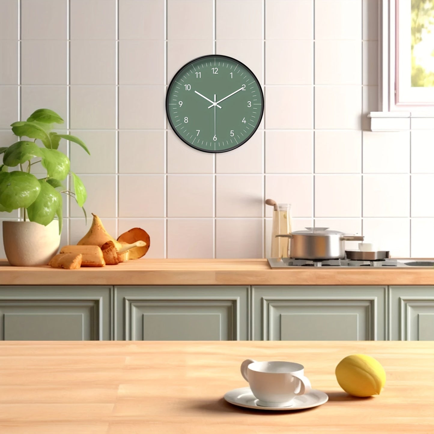 FantasyTime Horloge – Horloge Murale Silencieuse Élégante 20 cm