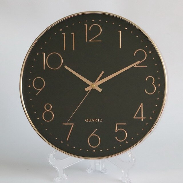 Horloge murale Floroux en or rose