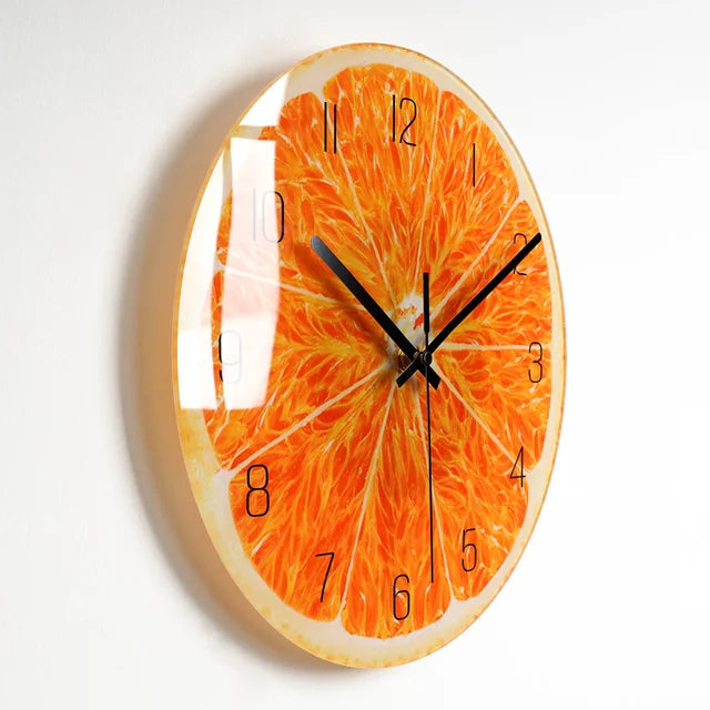 Floroux - Horloge murale en verre entraînée