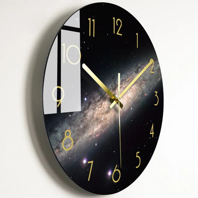 Floroux - Horloge murale en verre entraînée