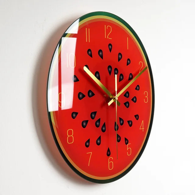 Floroux - Horloge murale en verre entraînée