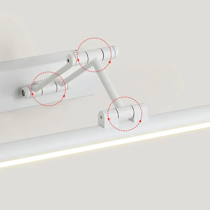 Applique Murale LED Minimaliste Edge Noir/Blanc pour Intérieur, Salle de Bain, Métal