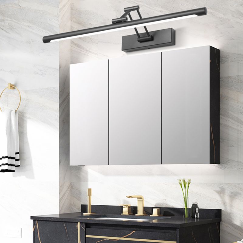 Applique Murale LED Minimaliste Edge Noir/Blanc pour Intérieur, Salle de Bain, Métal