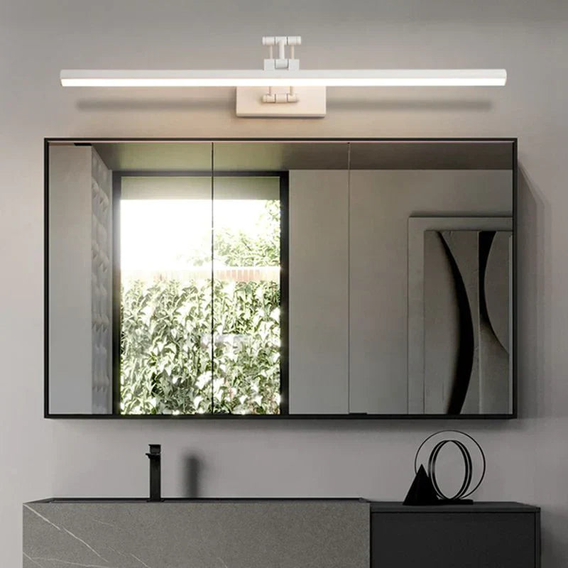 Applique Murale LED Minimaliste Edge Noir/Blanc pour Intérieur, Salle de Bain, Métal