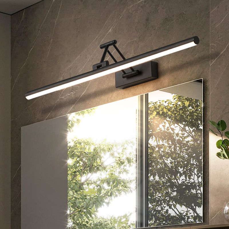 Applique Murale LED Minimaliste Edge Noir/Blanc pour Intérieur, Salle de Bain, Métal