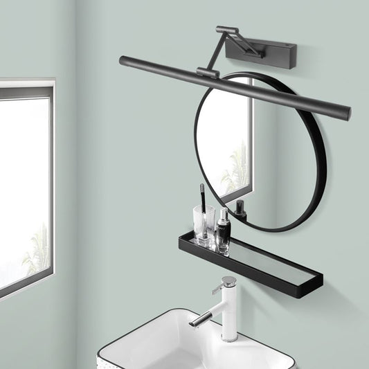 Applique Murale LED Minimaliste Edge Noir/Blanc pour Intérieur, Salle de Bain, Métal
