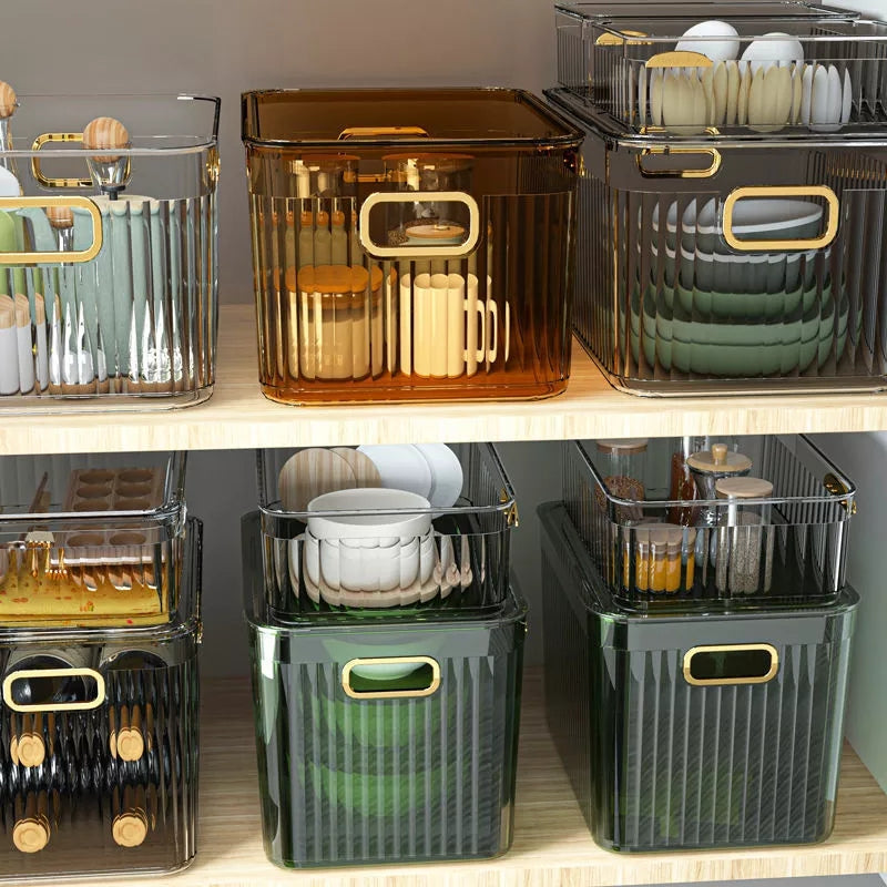 Boîte de rangement transparente pour la maison
