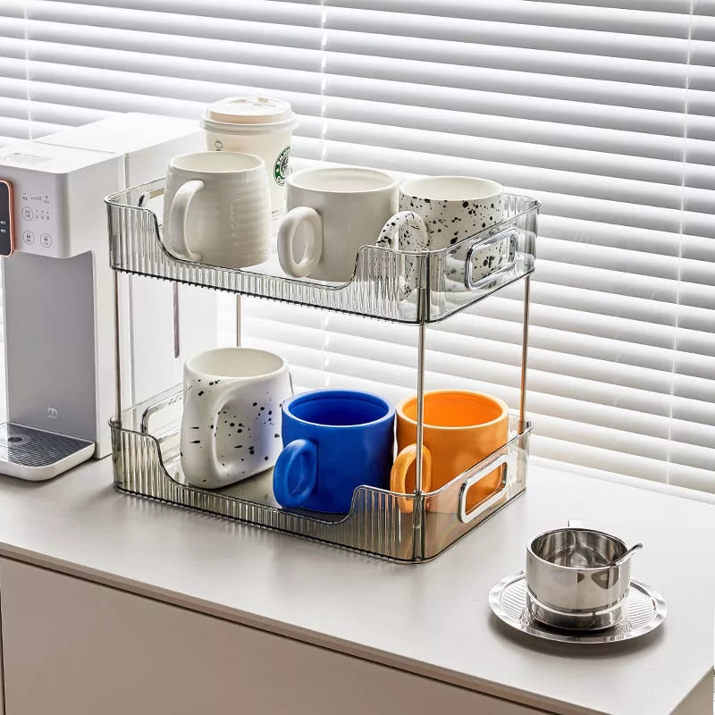 Organisateur décoratif à 2 niveaux multifonctionnel
