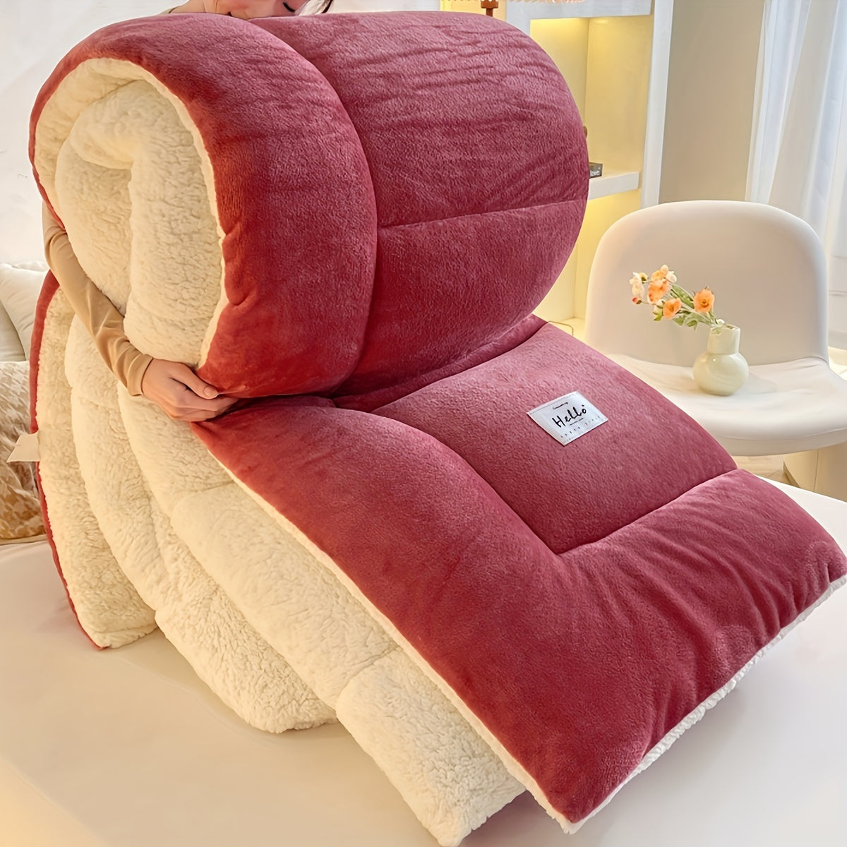 Couette en sherpa polaire cabine stylée – Confort et chaleur ultimes
