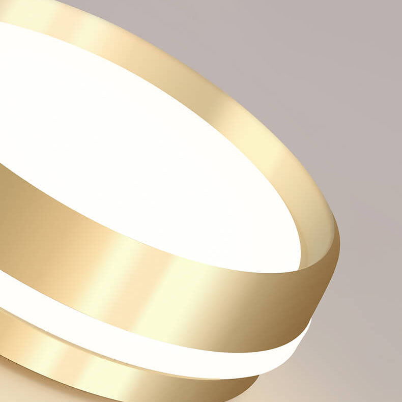 Floroux Nordic Round Luminaire LED Ceiling Light | Minimalist Design | Aluminum & Acrylic | Gold Finish