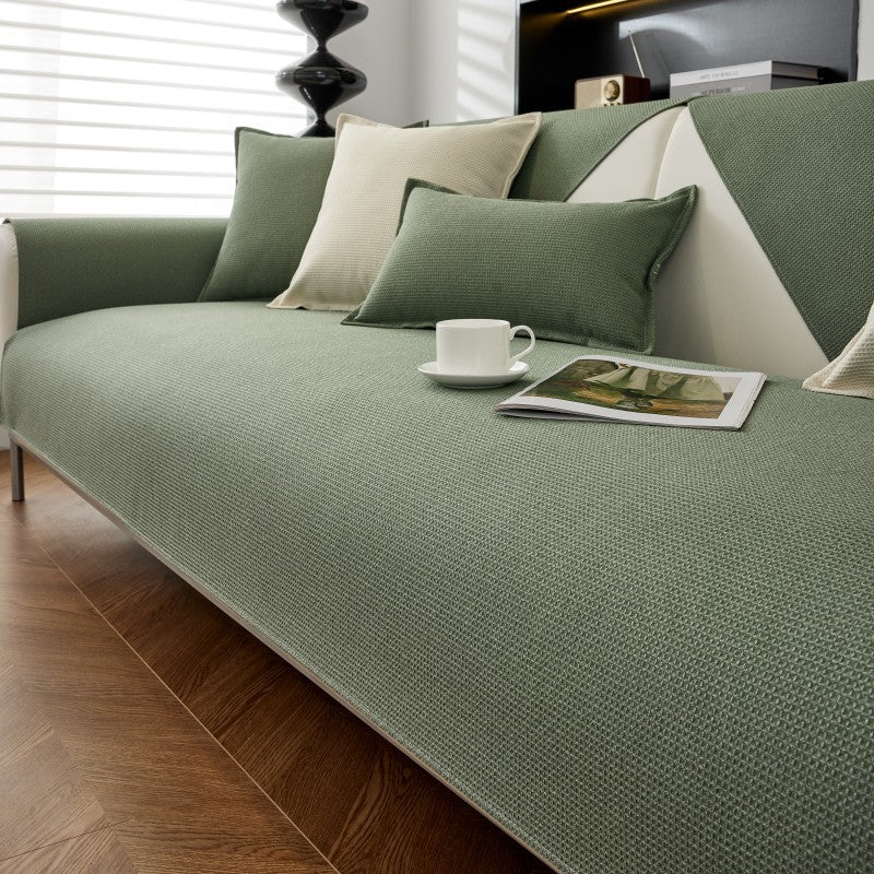 Tissu à motif gaufré Imperméable Housse de canapé/canapé antidérapante