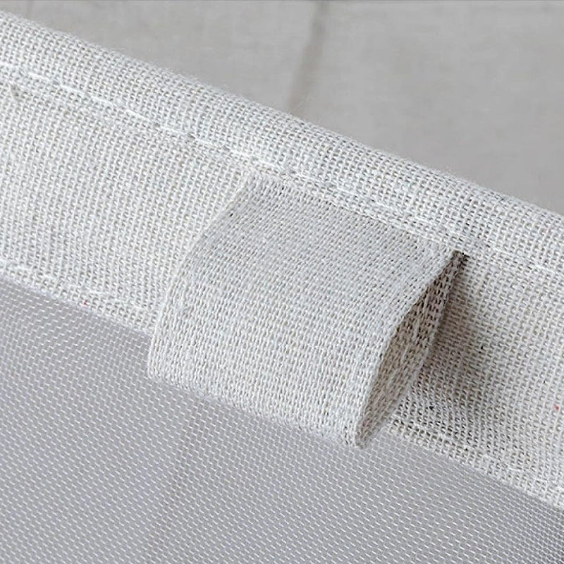 Boîte de rangement en coton avec fenêtre de visualisation