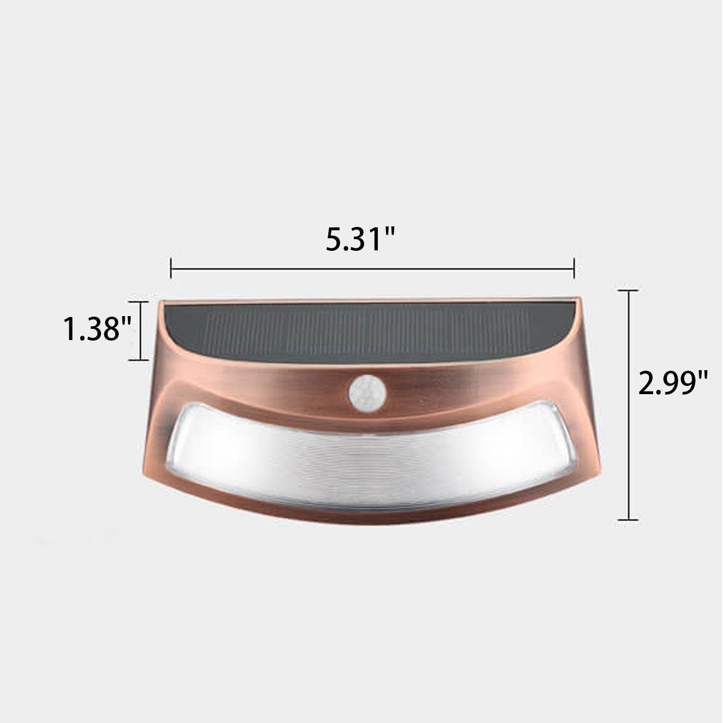 Floroux Lampe murale solaire | Design en forme de trapèze | Fonctionnement solaire | Éclairage extérieur LED