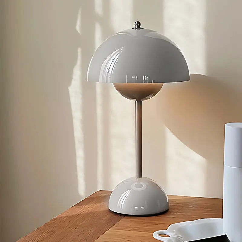 LumiFleur - Lampe de Table Rechargeable en Pot de Fleurs avec Variateur Tactile