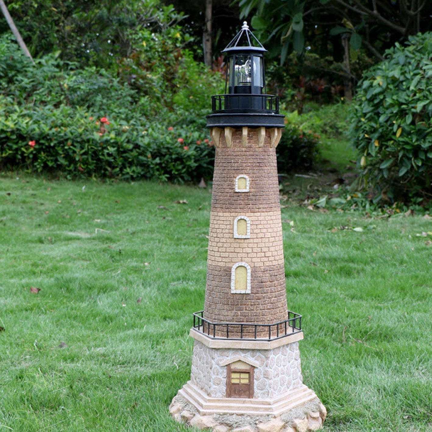 Floroux LED lampe de jardin | Tour rotatif | Alimenté par énergie solaire | Décoration & éclairage de paysage