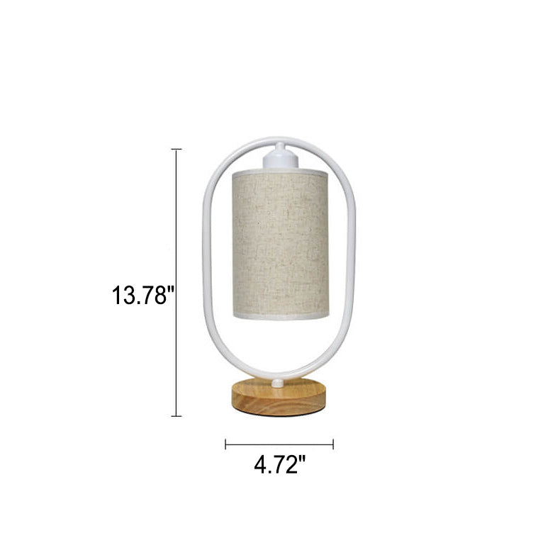 Floroux Lampe de Table Nordic | Dimmable | Abat-jour en Lin | Éclairage LED pour la Maison