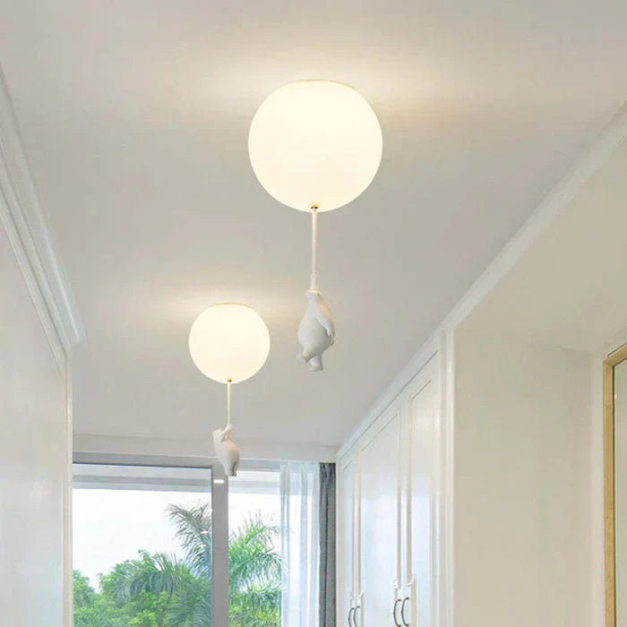 Lampe de plafond pour enfants avec ours et ballon - CloudBear