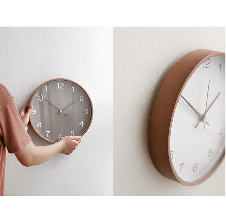 Horloge Murale en Bois Rustique – Ajout Silencieux et Intemporel à Votre Intérieur