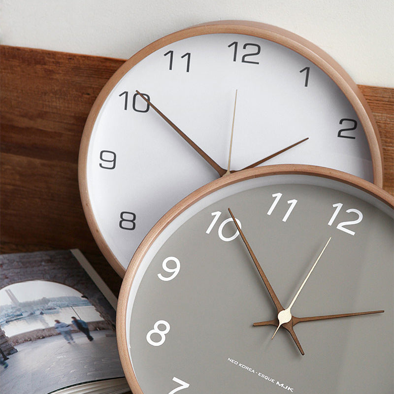 Horloge Murale en Bois Rustique – Ajout Silencieux et Intemporel à Votre Intérieur