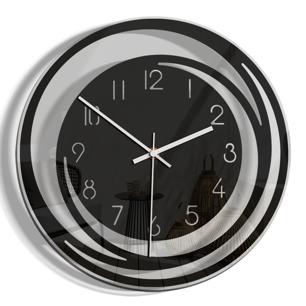 Horloge mural silencieux élégant en acrylique – Moderne et stylé