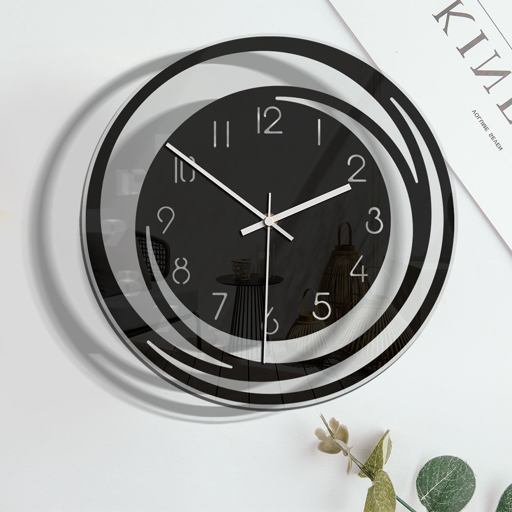 Horloge mural silencieux élégant en acrylique – Moderne et stylé