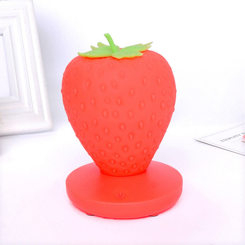 Lampe de table fraise veilleuse