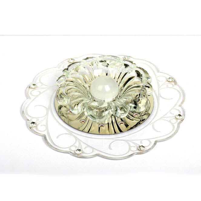 Floroux LED Plafonnier | Conception de Fleur Créative | Lampe de Plafond Ronde | Économe en Énergie & Moderne