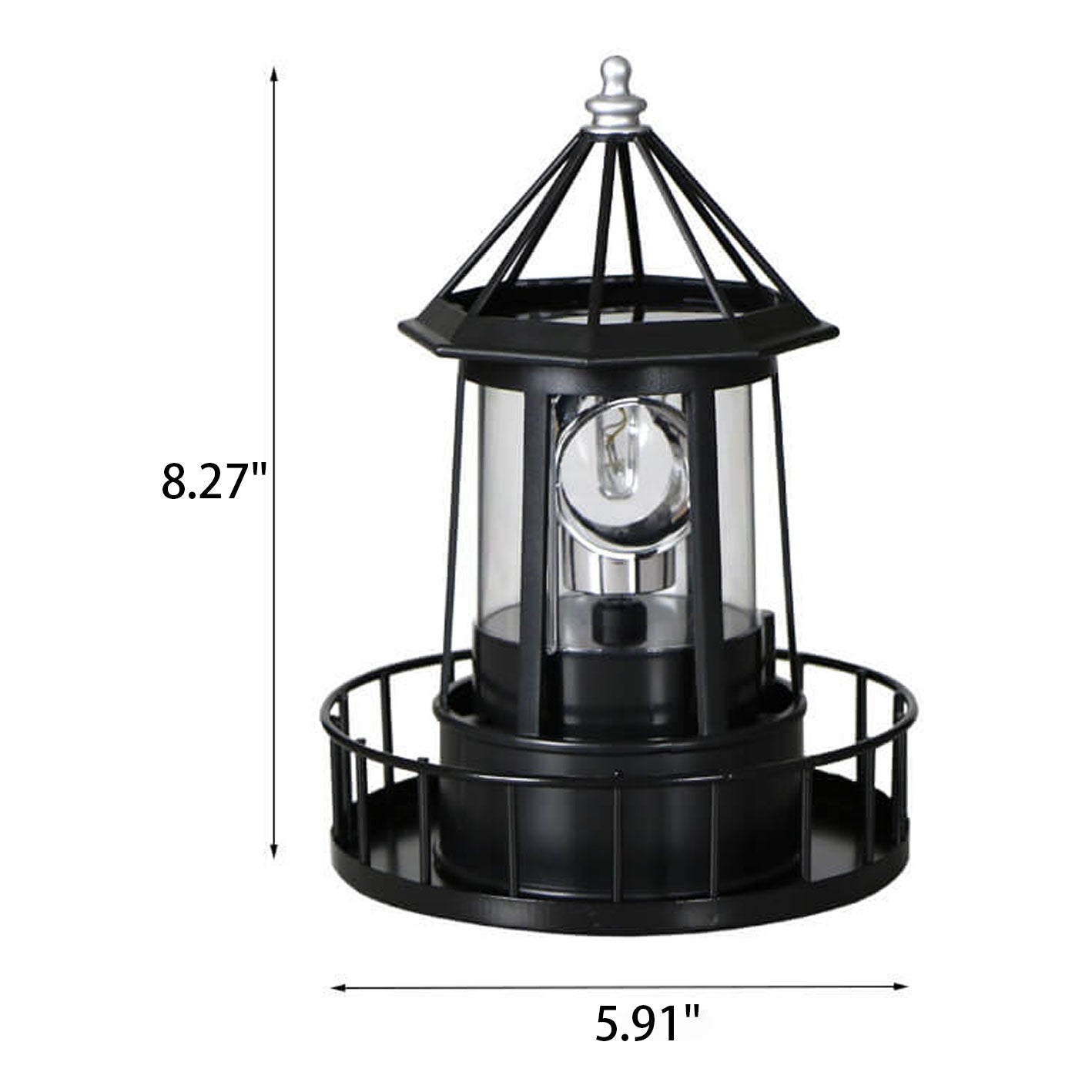 Floroux LED lampe de jardin | Tour rotatif | Alimenté par énergie solaire | Décoration & éclairage de paysage