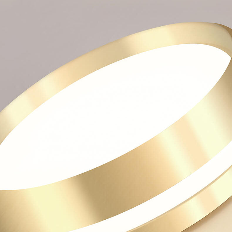 Floroux Nordic Round Luminaire LED Ceiling Light | Minimalist Design | Aluminum & Acrylic | Gold Finish