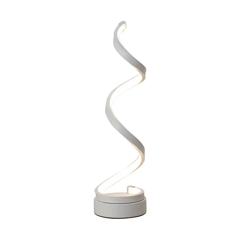 ÉclatSpiralé - Lampe de Table Moderne à Design Spiralé LED